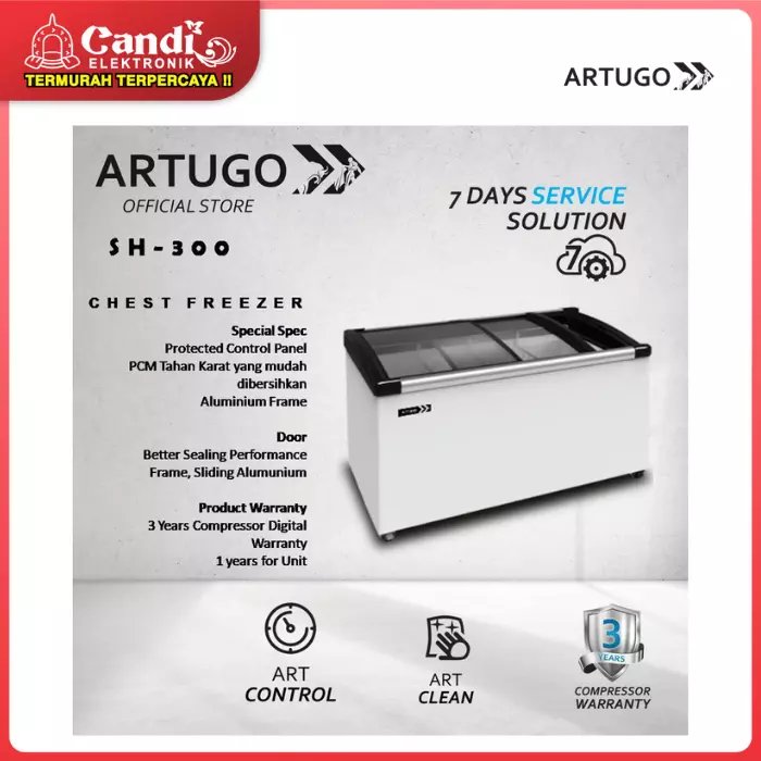 BOX FREEZER SLIDING DOOR ARTUGO